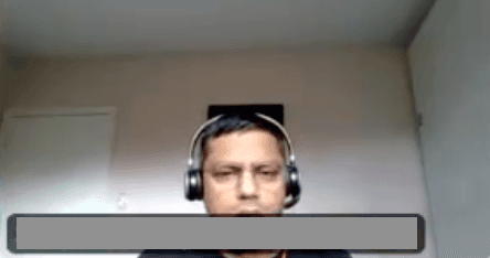 Display name covering face